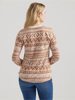 Load image into Gallery viewer, Wrangler: Women&#39;s Retro® Horse Geo Thermal Shirt
