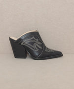 Load image into Gallery viewer, Western Inspired Heeled Mule
