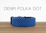 Load image into Gallery viewer, Puddle Jumpers Denim Polka Dot / Black Buckle
