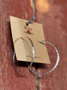 Hammered Hoop Earrings