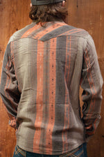 Load image into Gallery viewer, Wrangler Men&#39;s: Retro® Steiped Print Long Sleeve Western Shirt
