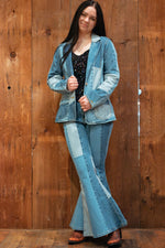 Load image into Gallery viewer, Wrangler® x Lainey Wilson Patchwork Blazer
