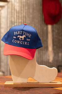 Part Time Cowgirl Two Tone Trucker