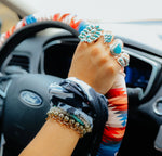 Load image into Gallery viewer, Aztec Steering Wheel Cover
