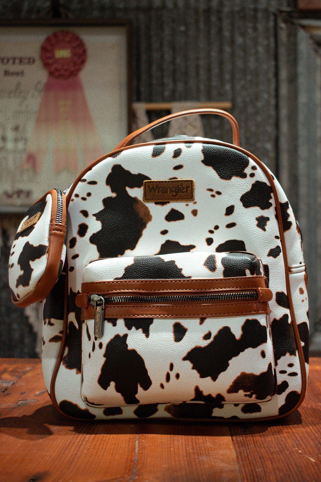 Wrangler: Cowprint Backpack