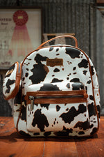 Load image into Gallery viewer, Wrangler: Cowprint Backpack
