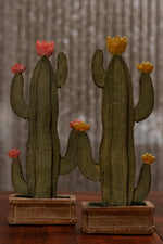 Load image into Gallery viewer, Table Top Cactus Yellow Flowers
