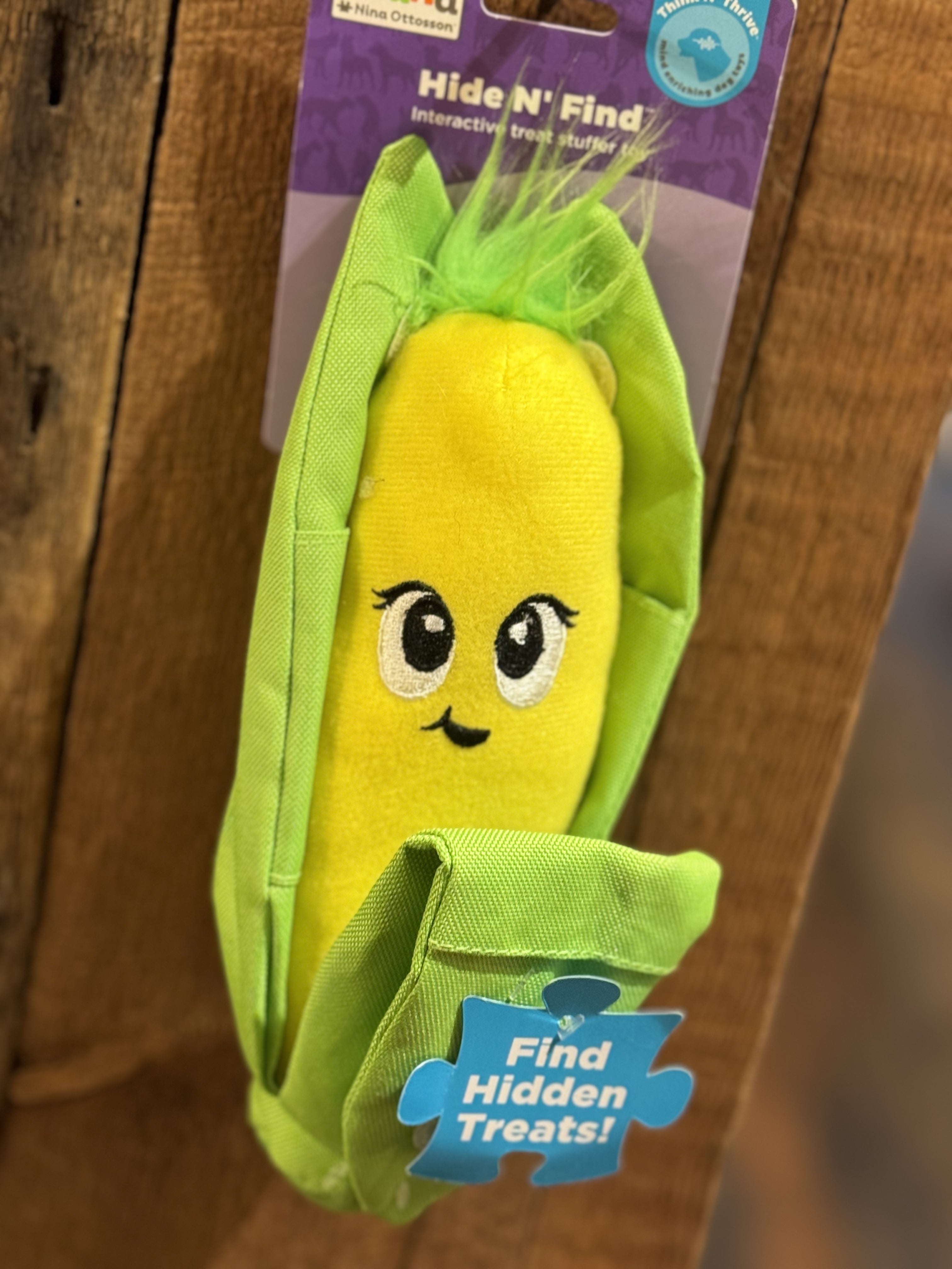 Hide N' Find Corn Interactive Plush Dog Puzzle