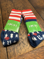 Load image into Gallery viewer, Lucky Chuck Stars and Stripes Performance Socks
