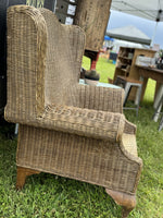 Load image into Gallery viewer, Sturdy Wicker Wingback Chair
