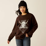 Load image into Gallery viewer, Ariat: Women&#39;s Taurus Oversized Crew Sweatshirt
