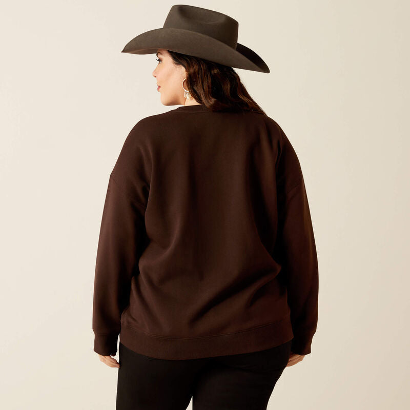 Ariat: Women's Taurus Oversized Crew Sweatshirt