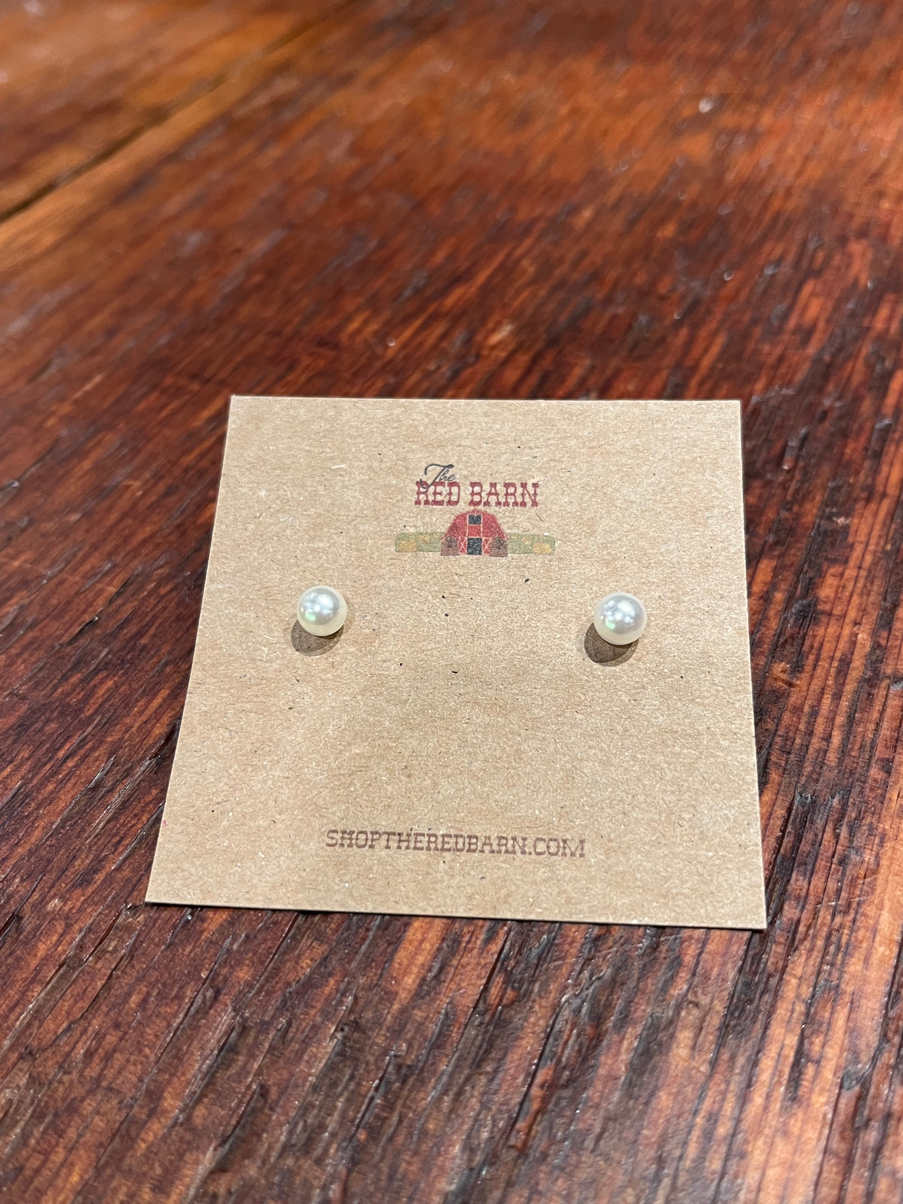 Mini Pearl Stud Earrings