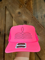 Load image into Gallery viewer, Western Boot Stitch Trucker Hat
