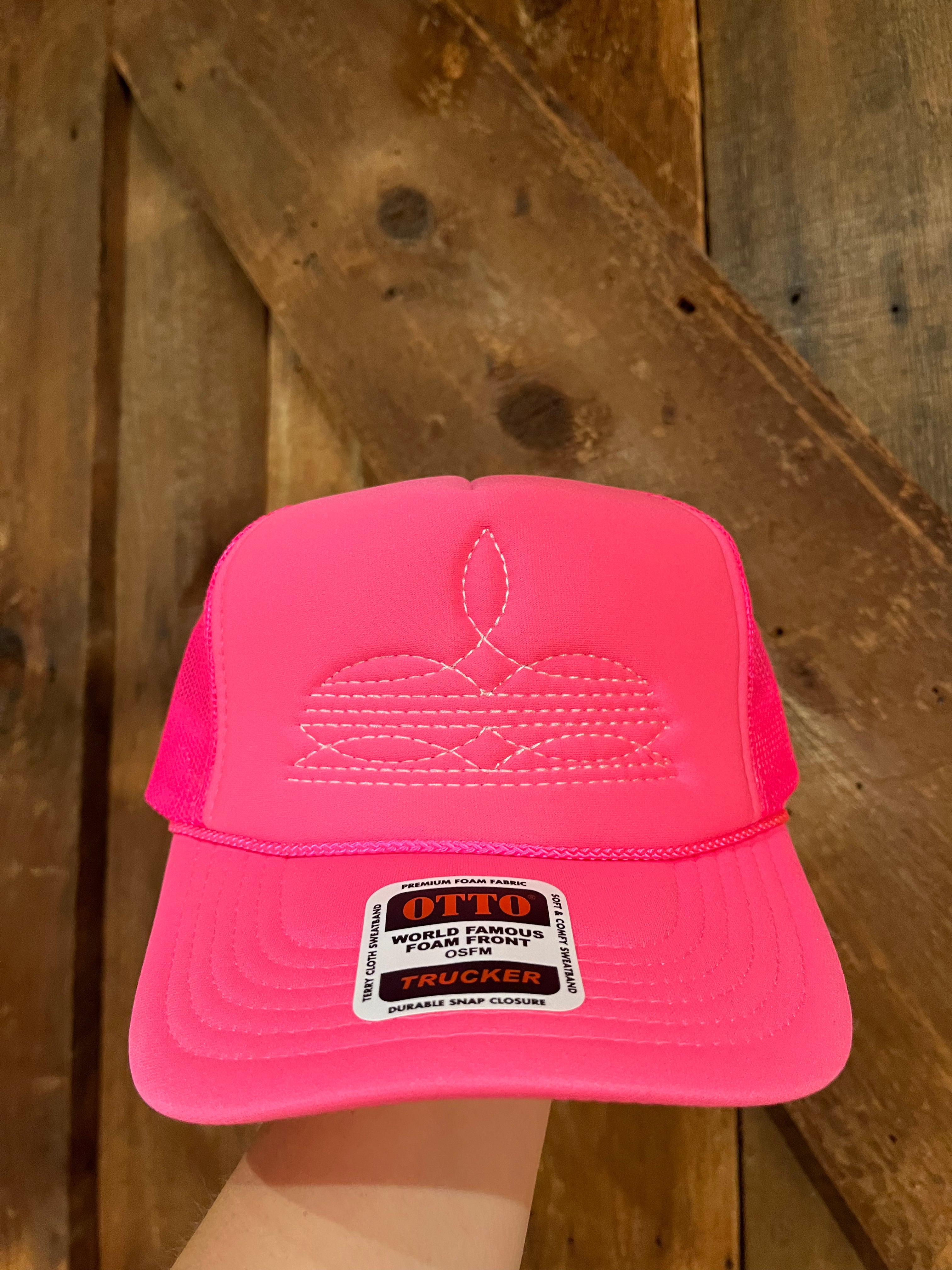 Western Boot Stitch Trucker Hat