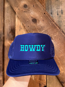 "HOWDY" Embroidered Foam Trucker Hat