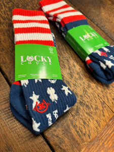 Lucky Chuck Stars and Stripes Performance Socks