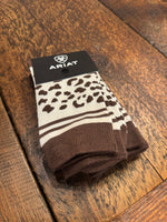 Load image into Gallery viewer, Ariat: Women&#39;s Leopard Novelty Crew Socks
