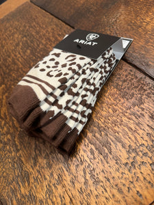 Ariat: Women's Leopard Novelty Crew Socks