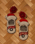 Load image into Gallery viewer, Santa Claw Beaded Earrings
