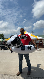 Load image into Gallery viewer, Giant Inflatable Holstein Cow Swim Ring
