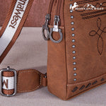 Load image into Gallery viewer, Montana West: Embroidered Boot Stitch Sling Bag
