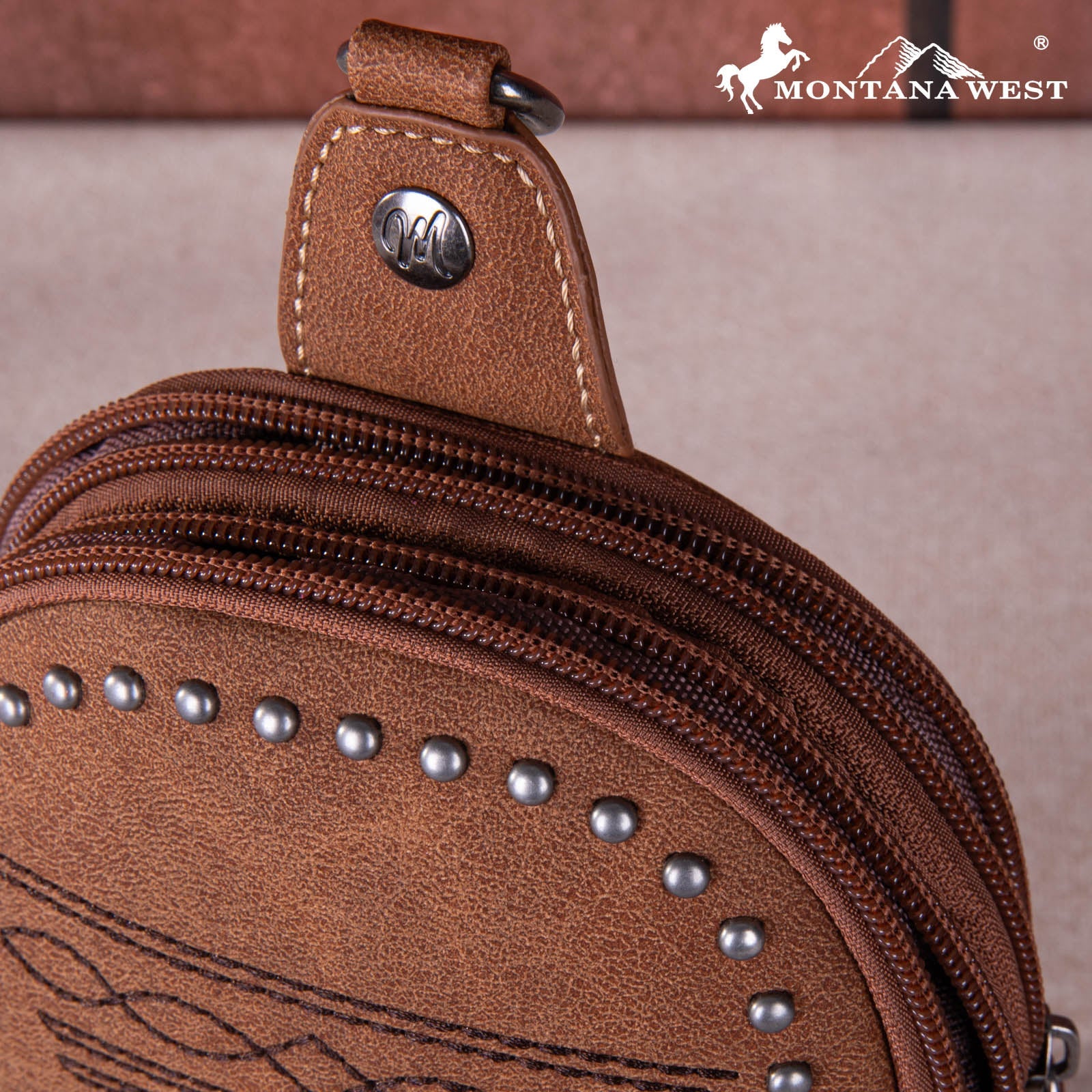 Montana West: Embroidered Boot Stitch Sling Bag