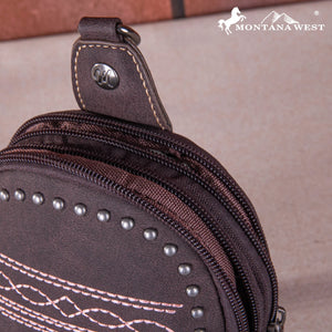 Montana West: Embroidered Boot Stitch Sling Bag