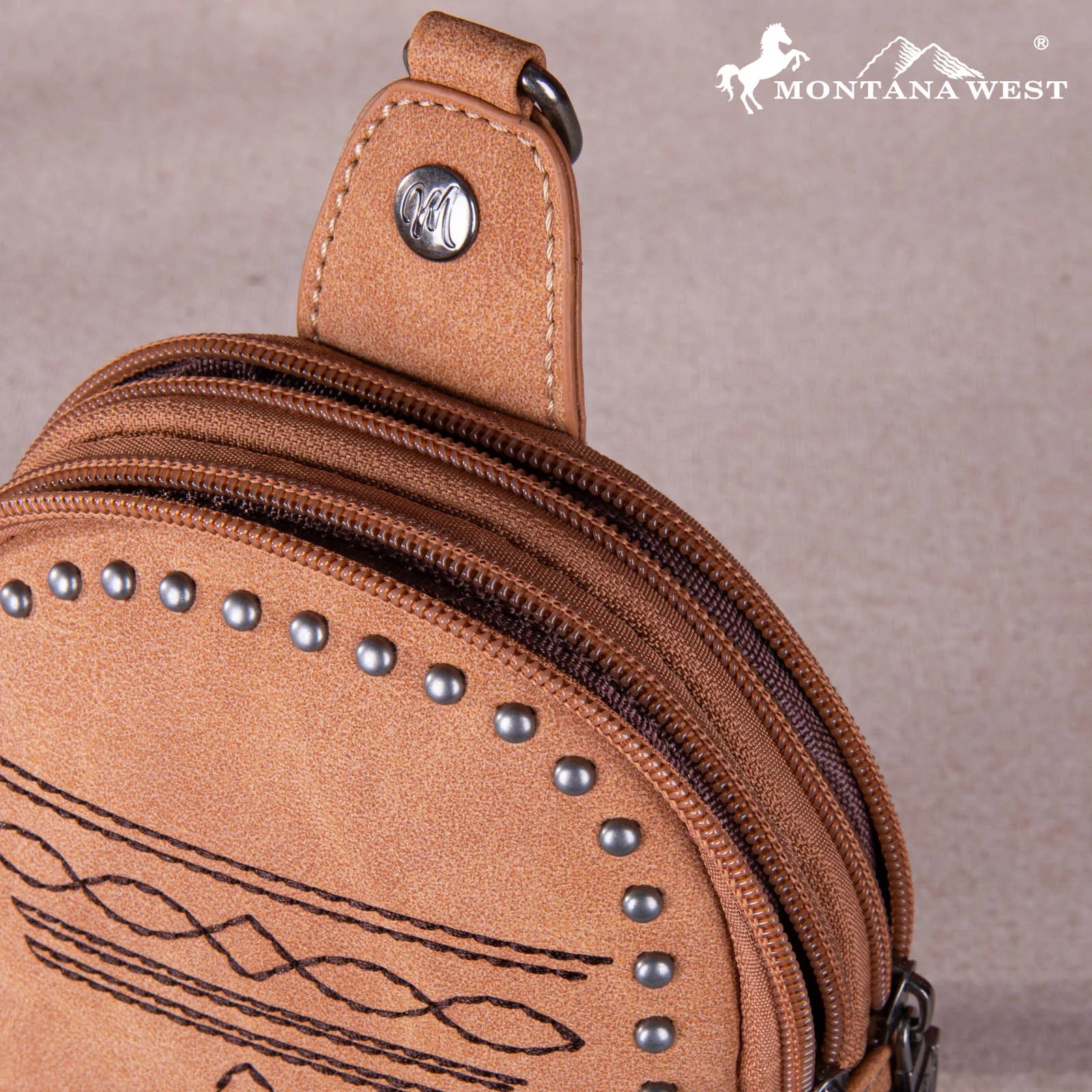 Montana West: Embroidered Boot Stitch Sling Bag