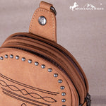 Load image into Gallery viewer, Montana West: Embroidered Boot Stitch Sling Bag
