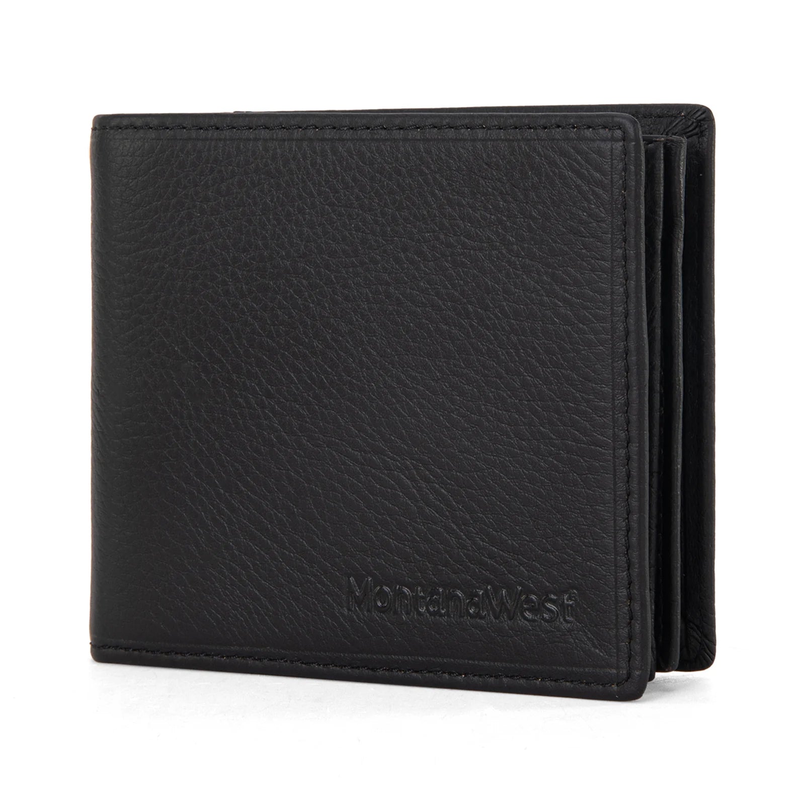 Genuine Leather Men's Bi-Fold Gusseted Wallet