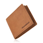 Load image into Gallery viewer, Genuine Leather Men&#39;s Bi-Fold Gusseted Wallet
