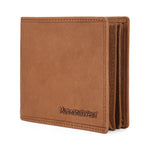 Load image into Gallery viewer, Genuine Leather Men&#39;s Bi-Fold Gusseted Wallet
