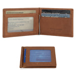 Load image into Gallery viewer, Genuine Leather Men&#39;s Slim Wallet with Money Clip
