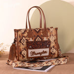 Load image into Gallery viewer, Wrangler: Southwestern Pattern Crossbody Tote
