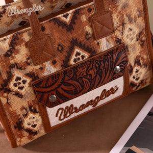 Wrangler: Southwestern Pattern Crossbody Tote