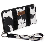 Load image into Gallery viewer, Wrangler: Cow Print Wallet
