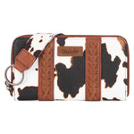 Load image into Gallery viewer, Wrangler: Cow Print Wallet
