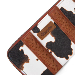 Wrangler: Cow Print Wallet