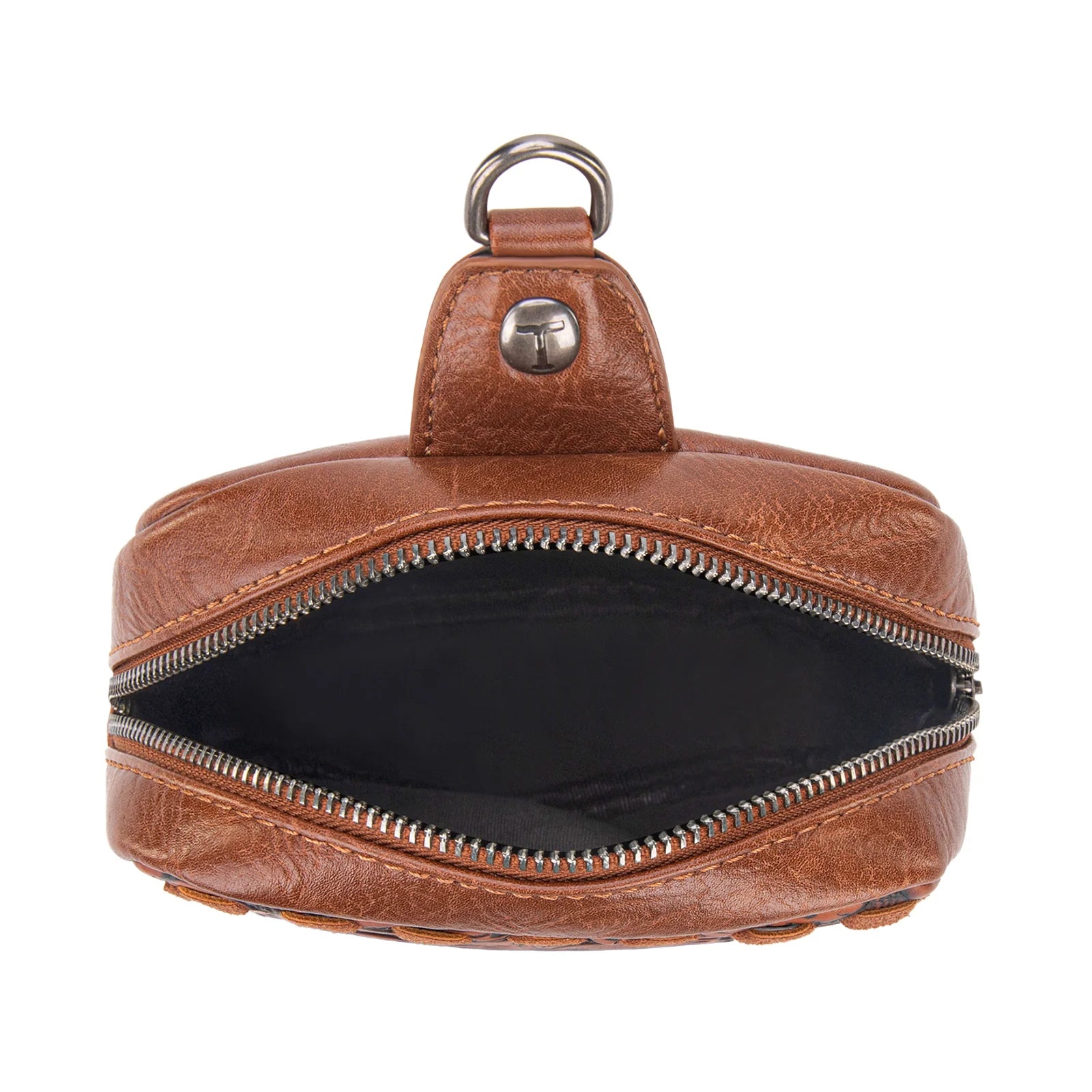 Trinity Ranch Cowhide Tooled Sling Bag