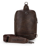 Load image into Gallery viewer, Trinity Ranch Cowhide Tooled Sling Bag
