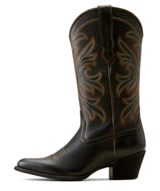 Ariat: Women's Heritage J Toe Stretchfit Black Deertan Western Boot