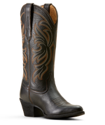 Load image into Gallery viewer, Ariat: Women&#39;s Heritage J Toe Stretchfit Black Deertan Western Boot
