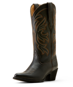 Load image into Gallery viewer, Ariat: Women&#39;s Heritage J Toe Stretchfit Black Deertan Western Boot
