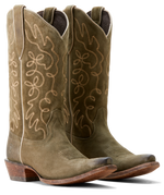 Load image into Gallery viewer, Ariat: Women&#39;s Jukebox Western Boot in Soft Olive Suede
