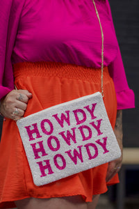 Howdy Howdy Howdy Beaded Clutch