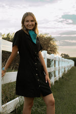 Load image into Gallery viewer, Kylie Concho Button Down Dress
