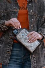 Load image into Gallery viewer, Cowhide Phone Case Crossbody Wallet
