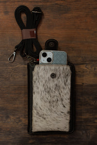 Cowhide Phone Case Crossbody Wallet