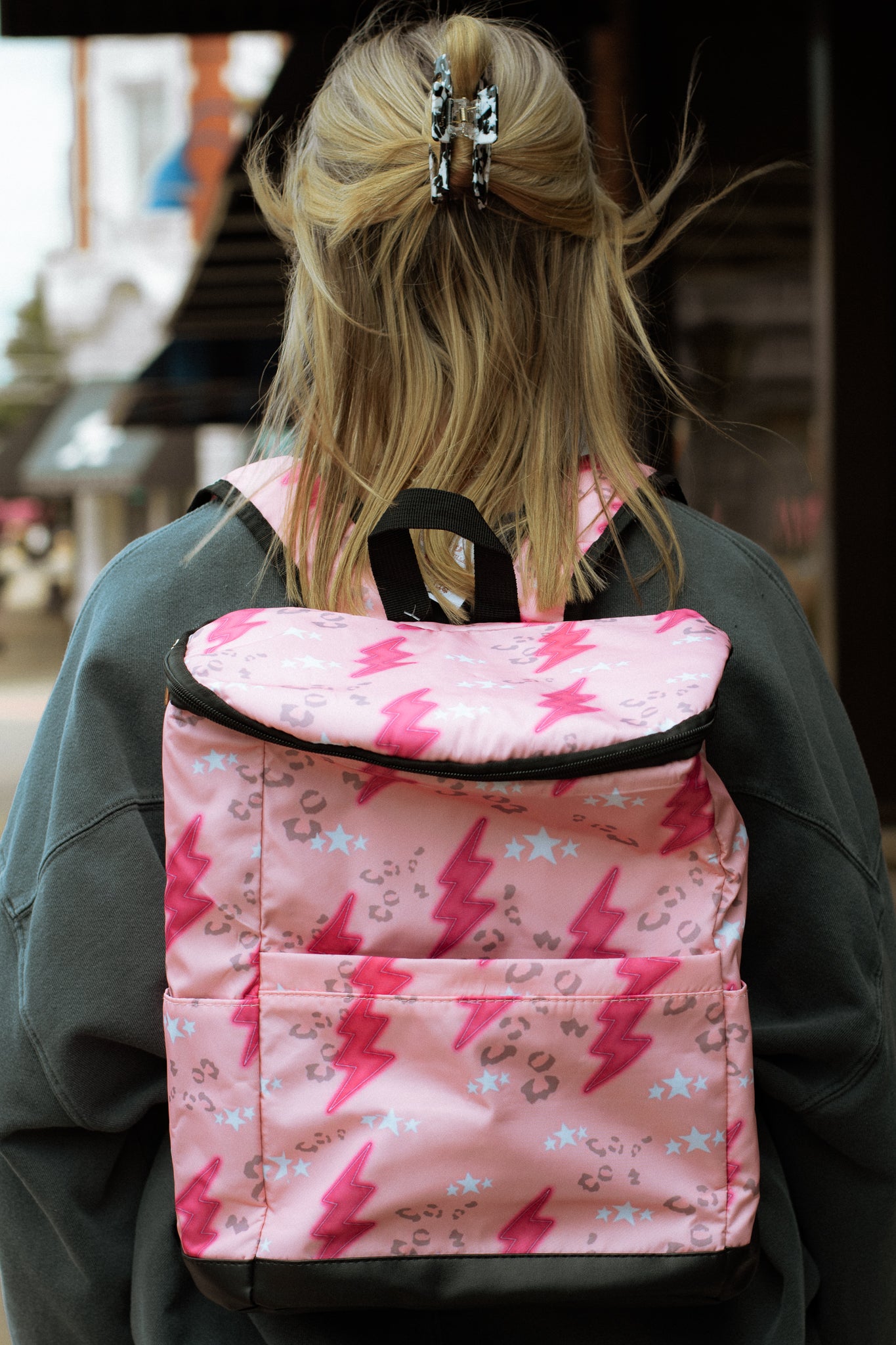 Pink Bolt Backpack Cooler